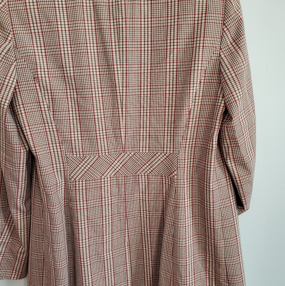 Jones Wear Plaid Trench - Picture 5 of 6